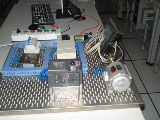 Inverter Training Equipment Mesh Plate PLC And Motor Control Training